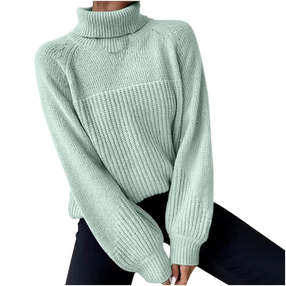Ankola Sweaters for Women Trendy Fall Winter Turtleneck Long Sleeve Warm Soft Lightweight Knit Pullover