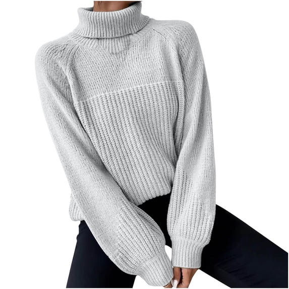 Ankola Sweaters for Women Trendy Fall Winter Turtleneck Long Sleeve Warm Soft Lightweight Knit Pullover