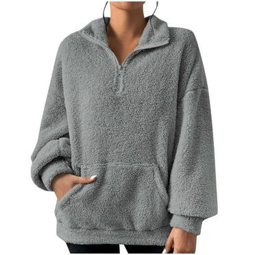 Ankola Sweatshirts for Women 2024 Fall Winter Thicken Warm Half Zip Pullover Fleece Long Sleeve Tops with Pockets