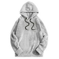 thumbnail image 1 of Ankola Womens Solid Sherpa Fleece Hoodie Oversized Hooded Pullover Winter Fuzzy Sweatshirt Outwear with Pocket, 1 of 6