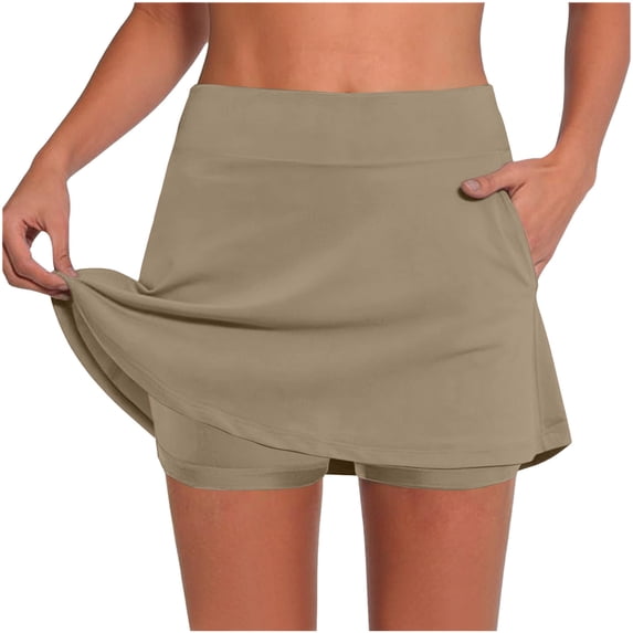 Ankola Womens Tennis Skirt High Waisted Golf Skort with 2 Pockets Stretchy Athletic Skirts for Workout Running