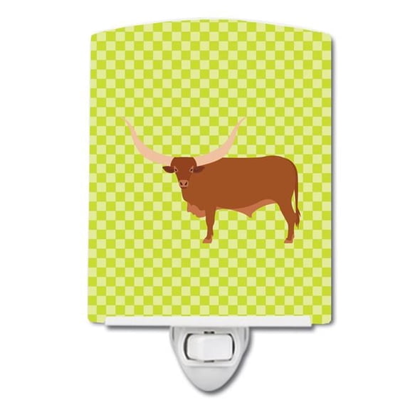 Ankole-Watusu Cow Green Ceramic Night Light