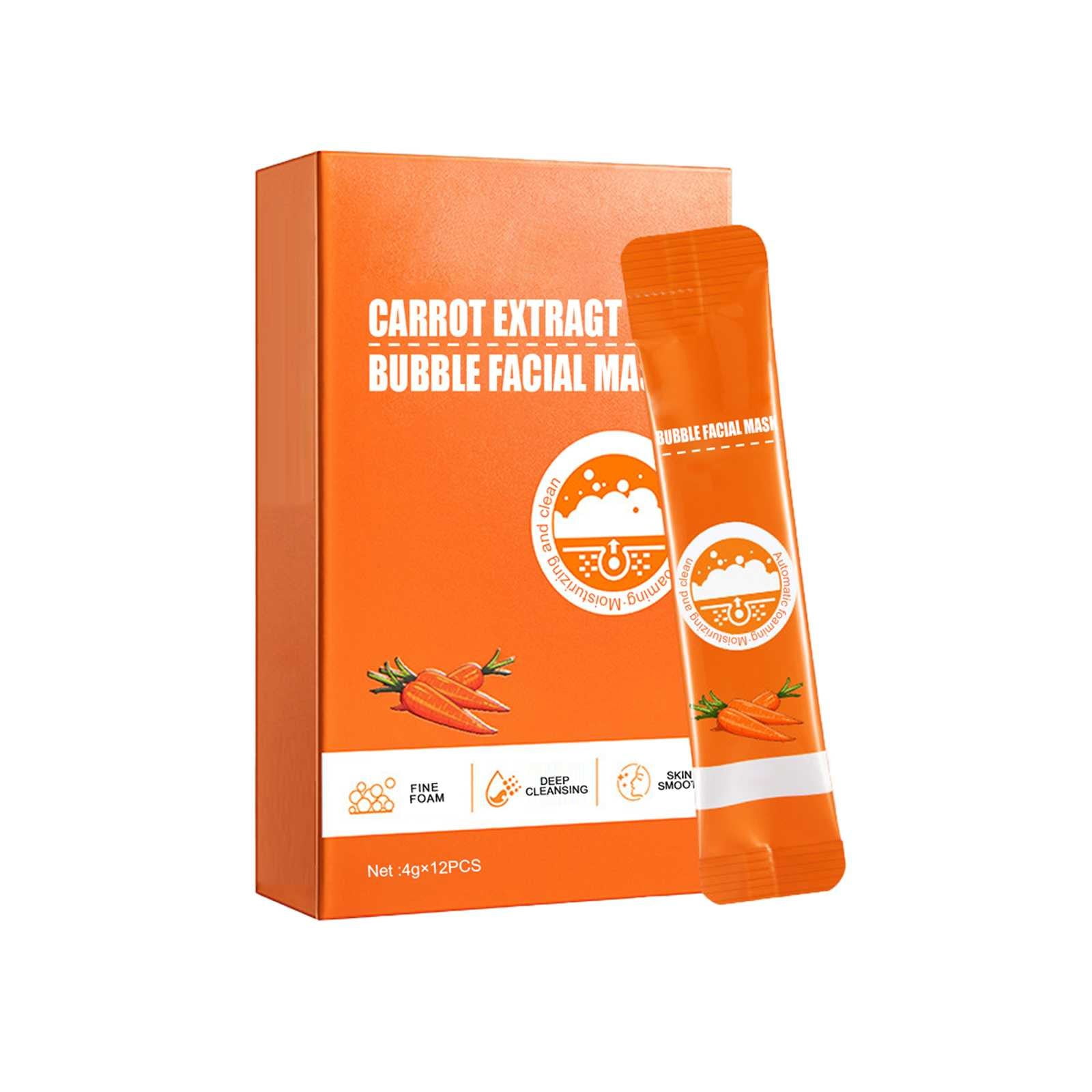 Ankoty Beauty &amp; Personal Care Carrot Pore Purifying Bubble Facial Care Firms Delicate Pores and Brightens Skin 48Ml | Versatile Skincare