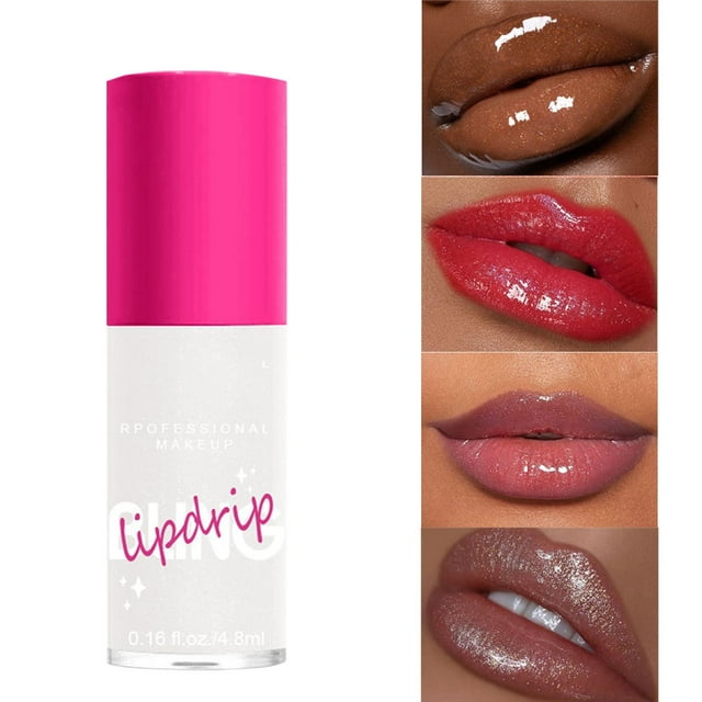 Ankoty Clear Lip Glosses Big Savings! Lipstick Water Gloss Moisturizing Lip Gloss Pearl Natural Three Lip Gloss 2.5Mlfor Christmas Party Favors, 1*Lip Oil