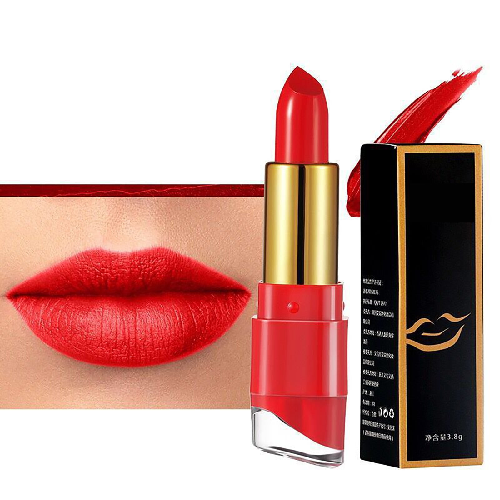 4765 Color:red Ankoty Prince Red Lipstick Hot Sale! Slant Tube Moisturizing and ...