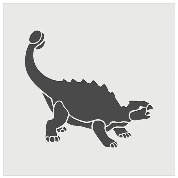 Ankylosaurus Dinosaur DIY Cookie Wall Craft Stencil - 4.5 Inch