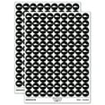 thumbnail image 1 of Ankylosaurus Dinosaur Solid 200+ Round Stickers - Black - Gloss Finish - 0.50" Size, 1 of 3