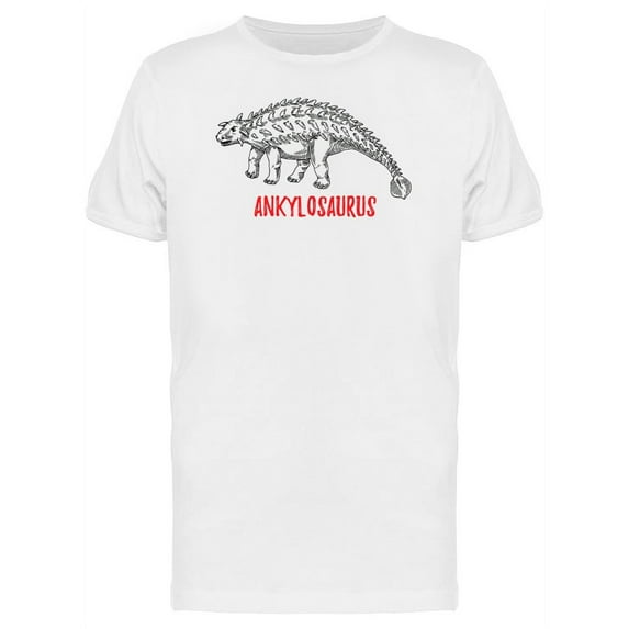 Ankylosaurus Red Caption T-Shirt Men -Image by Shutterstock, Male x-Large