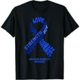 thumbnail image 1 of Ankylosing Spondylitis Awareness Ribbon With Words T-Shirt, 1 of 4