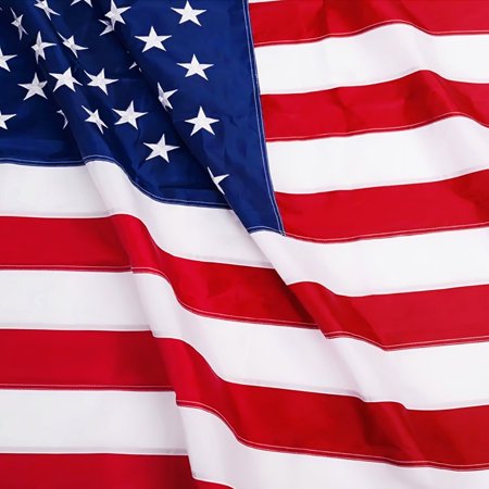 ANLEY 12x18 In American US Flag Heavy Duty 210D Polyester - Embroidered Stars and Sewn Stripes - USA Banner Flags with Brass Grommets