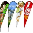 thumbnail image 1 of Anley 2.5 X 5.5 Ft Double Sided Custom Advertising Teardrop Flag - Print Your Own Logo/Design/Words - Indoor & Outdoor Commercial Banners Flags (Include Flagpole & Ground Spike), 1 of 6