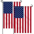 thumbnail image 1 of Anley (2 Pack) Double Sided Premium Garden Flag US Garden Flag - USA American United States July 4th Independence Day Patriotic Decorative Yard Flags 18x12.5 In, 1 of 8