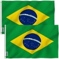 thumbnail image 1 of Anley 2 Pack Fly Breeze 3x5 Foot Brazil Flag - Brazilian National Flags Polyester, 1 of 7