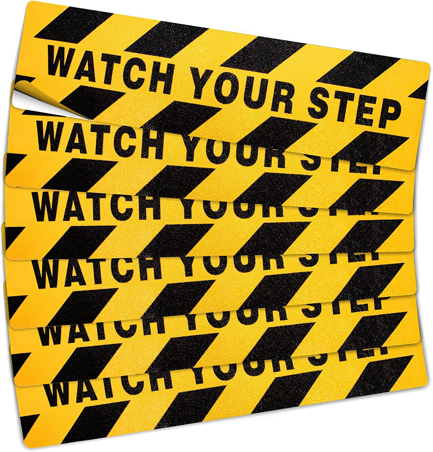 Anley 24 X 6 Inch Watch Your Step Floor Decal Stickers Enhance Safety anley-24-x-6-inch-watch-your-step-floor-decal-stickers-enhance-safety