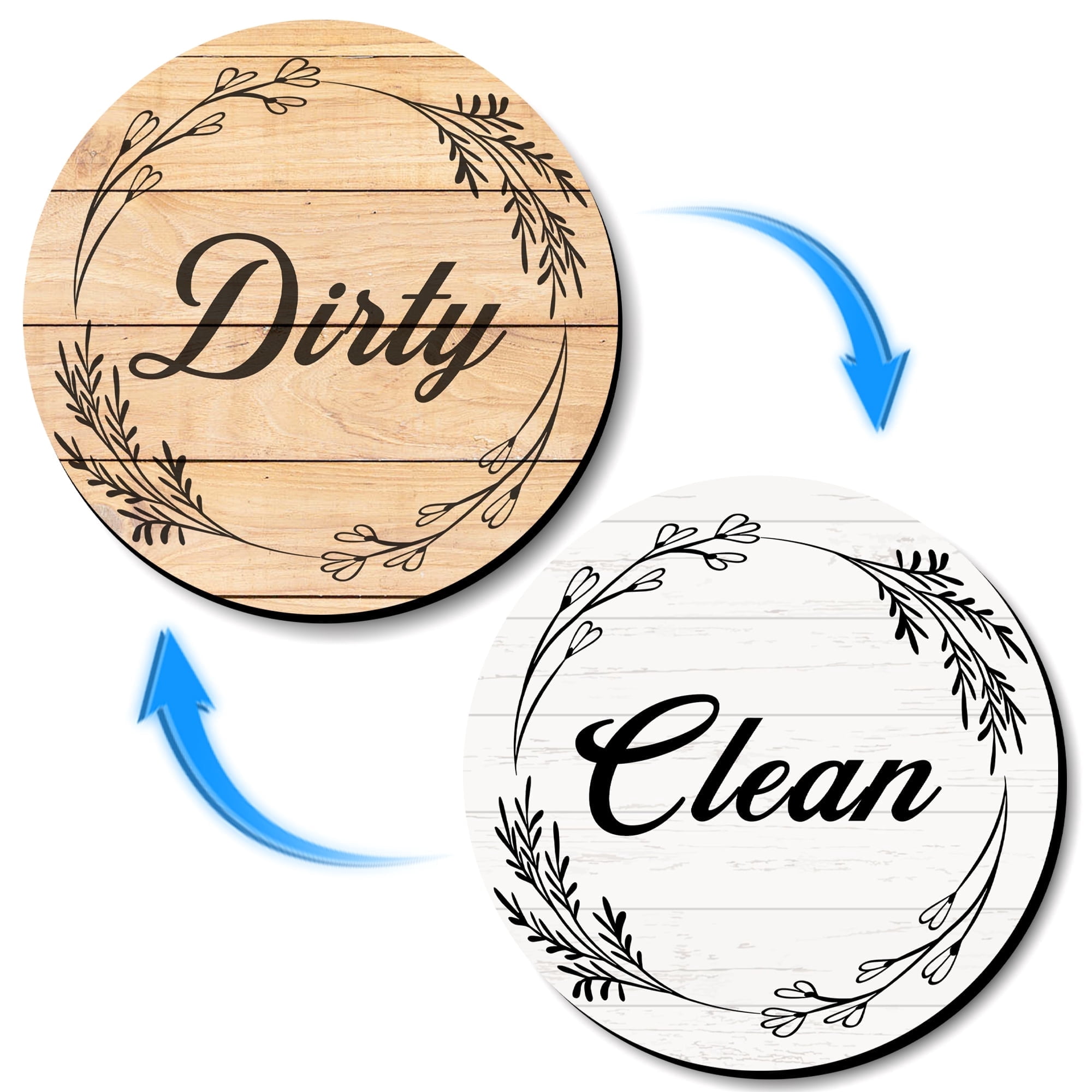 Anley 3.5 in Double Sided Clean/Dirty Magnet for Dishwasher - Durable ...