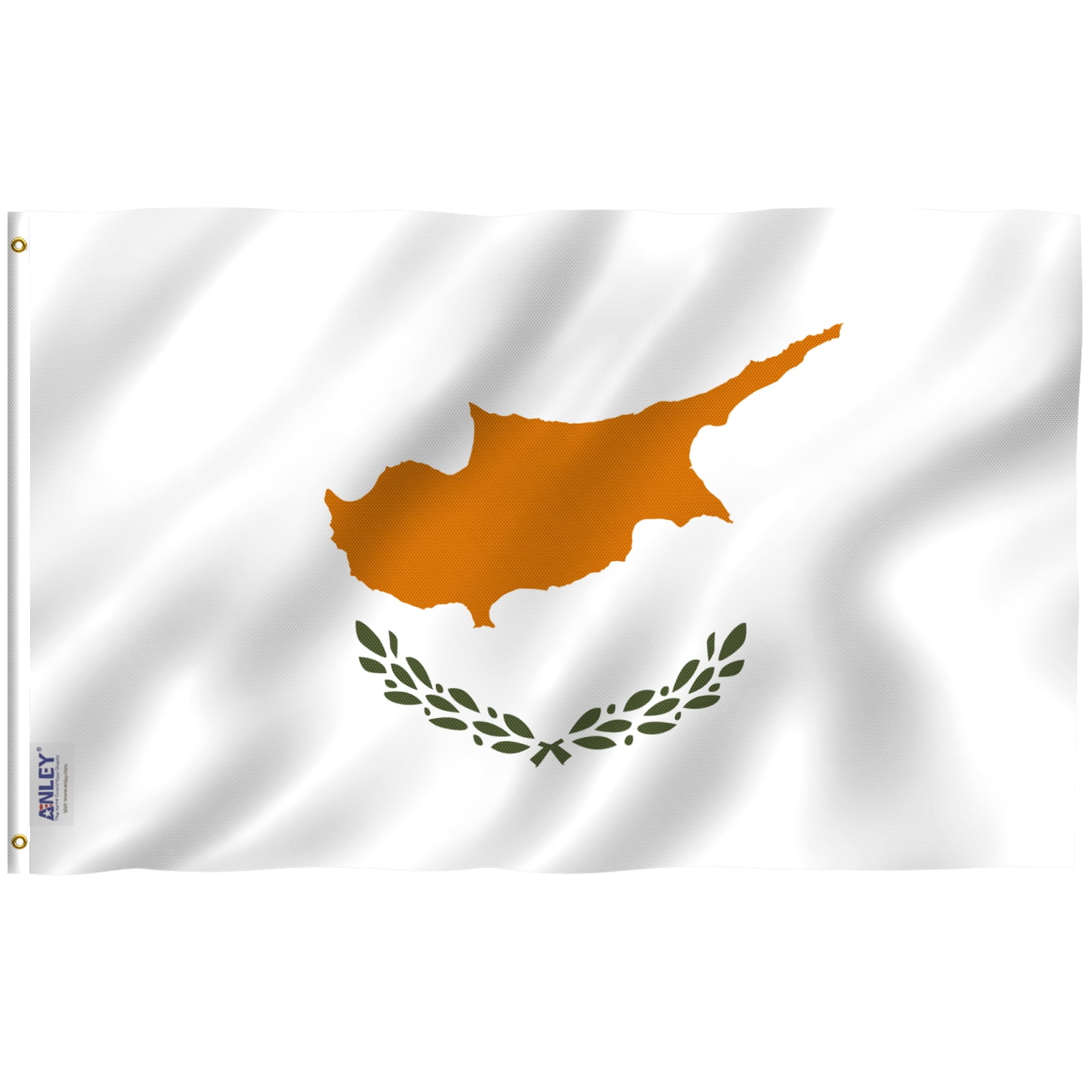 Cyprus Flag 3x5 Feet with Brass Grommets and Canvas Header