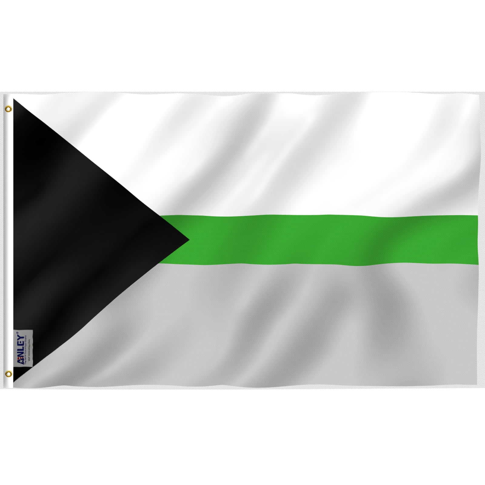 AGAS Demiromantic Pride Flag 3x5 Ft - Polyester - Plated Grommets - Demiromantic Body Flag 3 x 5 Ft Demiromantic Banner