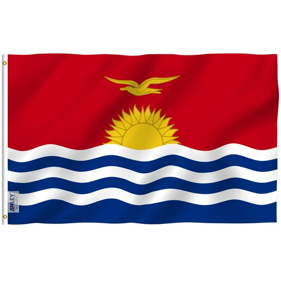 Anley 3 ft x 5 ft Kiribati Flag - the Republic of Kiribati Flags Polyester