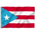 thumbnail image 1 of Anley 3 ft x 5 ft Polyester Light Blue Puerto Rico Outdoor Flag, 1 of 7