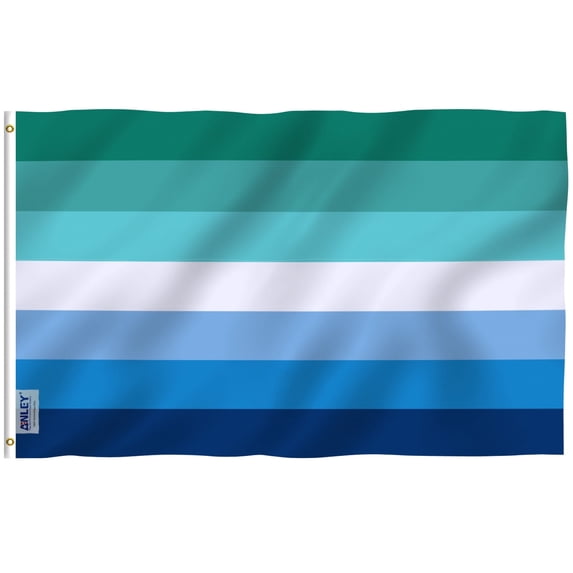 Anley 3 ft x 5 ft Polyester MLM Vincian Pride Flag - Men Loving Men Gay LGBT Flags