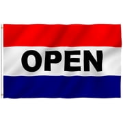 Anley Fly Breeze 3x5 Foot Open Flag - Business Open Flags Polyester with Brass Grommets