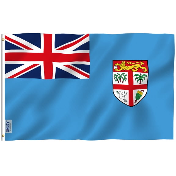 Anley 3 ft x5 ft Fiji Flag - Fijian Flags Polyester
