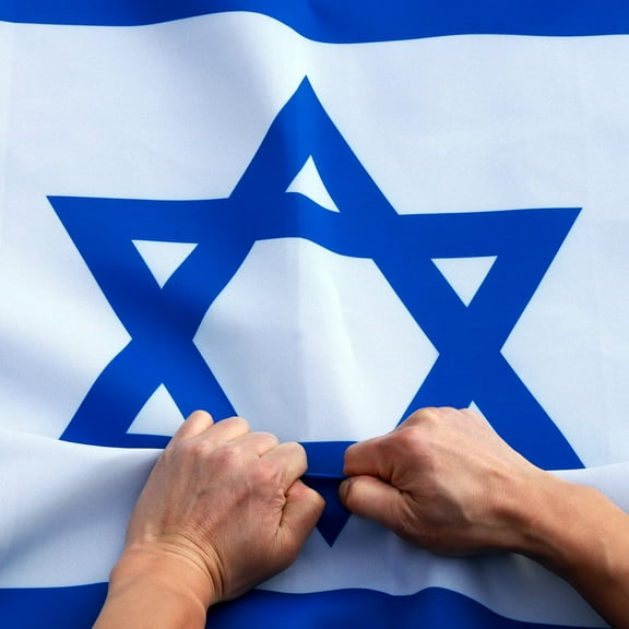 Anley Rip-Proof Double Sided 3-Ply Israel Flag 3x5 Foot - Israeli National Flags