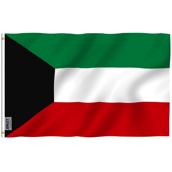 Anley 3' x 5' Polyester Kuwait Flag - State of Kuwait Flags