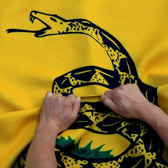 Anley 3' x 5' Rip-Proof Technology Double Sided 3-Ply Don't Tread On Me Gadsden Flag