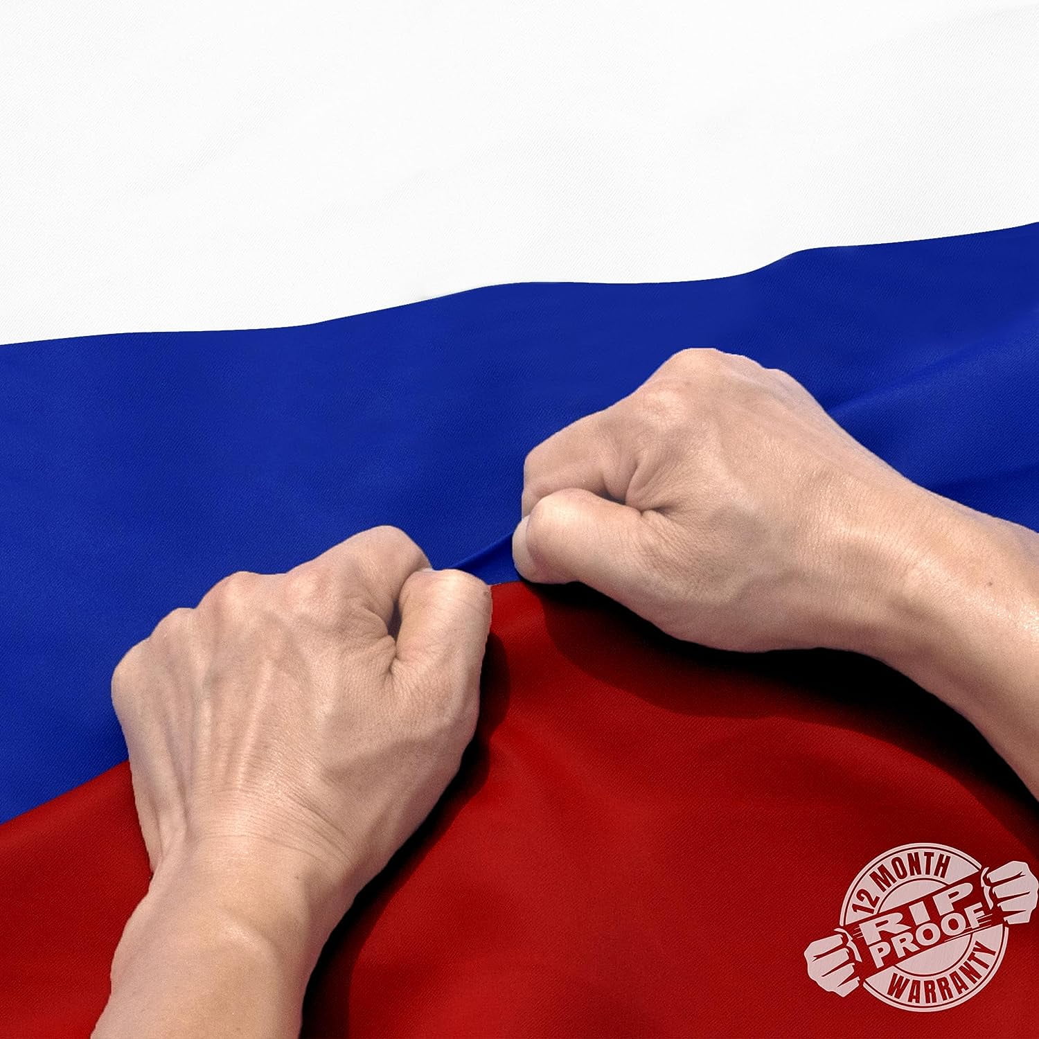 DANF Russia Flag 3x5 Ft Thick Polyester, Fade Resistant, Brass Grommets,  Canvas Header, Double Sided Russian National Flags 3x5 Feet