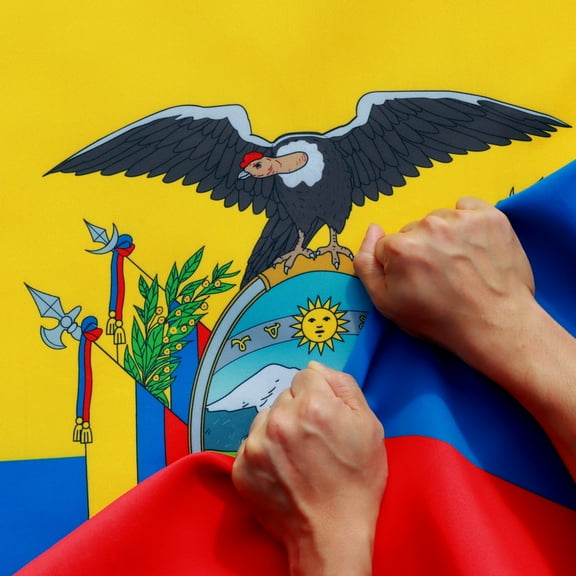 Anley 3' x 5' Rip-Proof Technology Double Sided 3-Ply Ecuador Flag