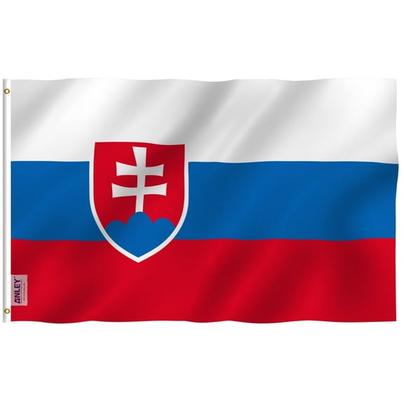 Anley 3x5 Feet Slovakia Flag - Slovak Republic Flags Polyester