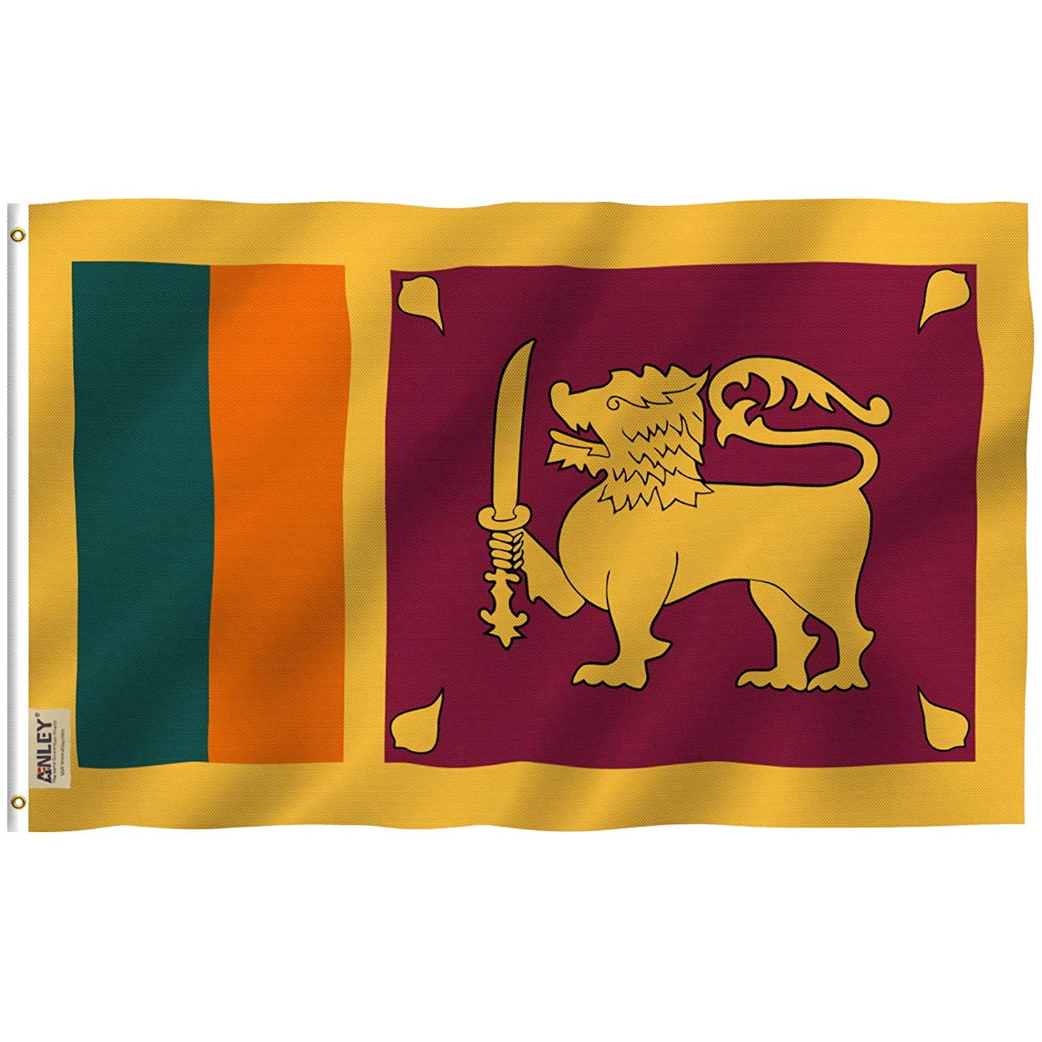 Anley 3x5 Feet Sri Lanka Flag - Republic of Sri Lanka Flags Polyester
