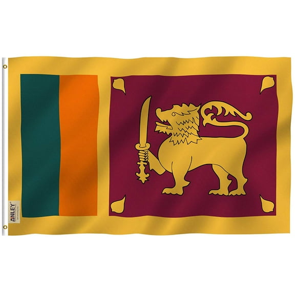 ANLEY Fly Breeze 3x5 Feet Sri Lanka Flag - Vivid Color and UV Fade Resistant - Canvas Header and Double Stitched - Republic of Sri Lanka Flags Polyester with Brass Grommets 3 X 5 Ft