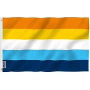Anley Fly Breeze 3x5 Foot Aroace Pride Flag - أعلام LGBT اللاجنسية الرومانسية البوليستر