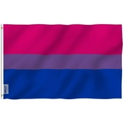 Anley 3x5 Foot Bi Pride Flag - Bisexual Flags Rainbow Flag Polyester
