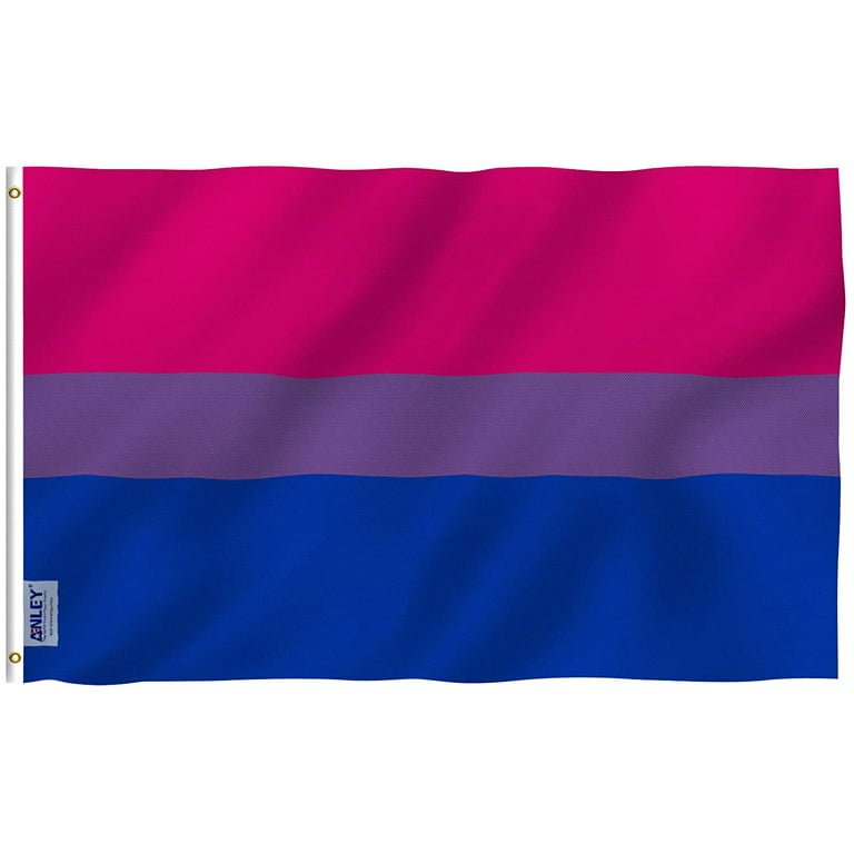 Anley 3x5 Foot Bi Pride Flag - Bisexual Flags Rainbow Flag Polyester 