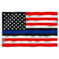 Anley 3x5 Ft Blue Lives Matter American Flag USA Police Flag - Honoring Law Enforcement Officers Flags