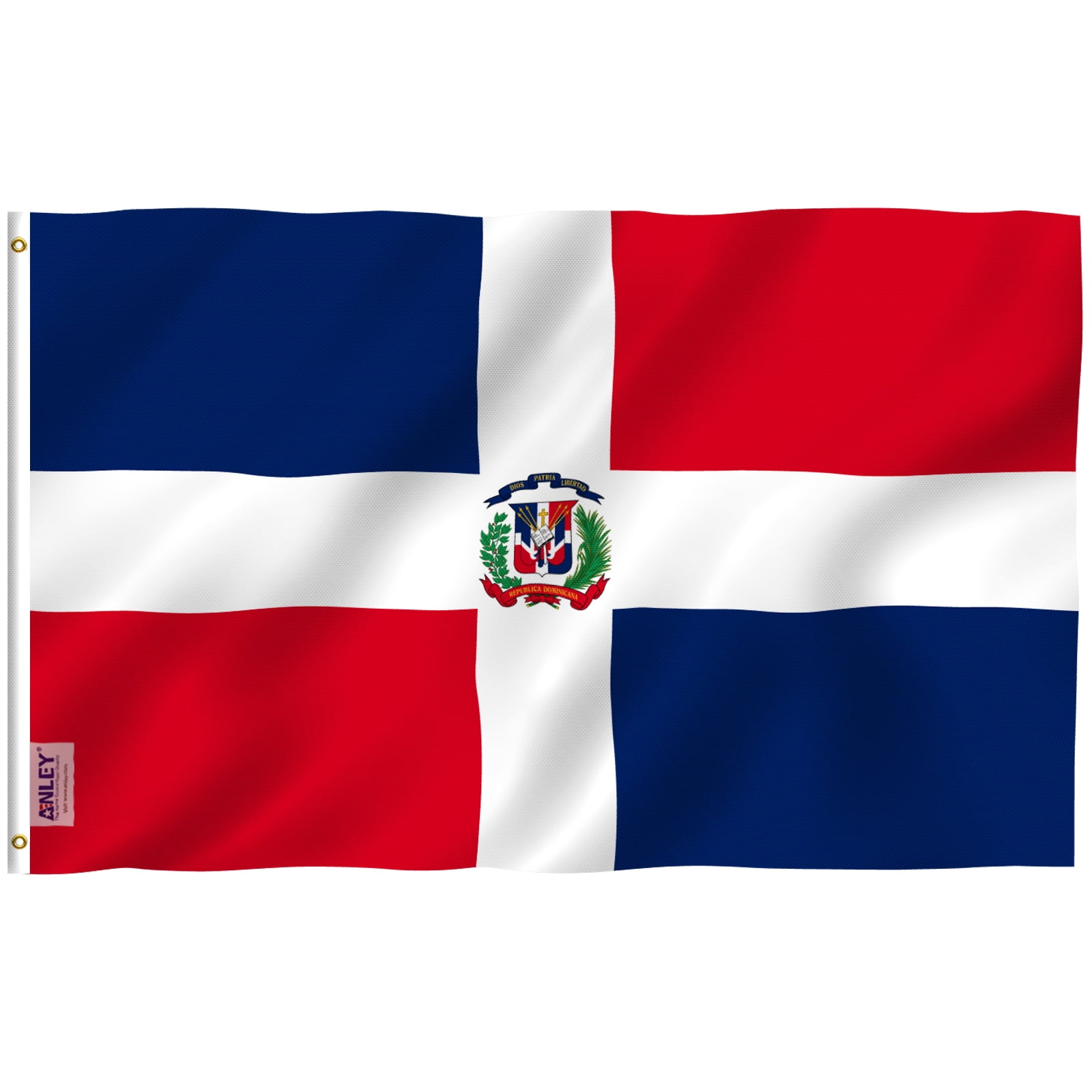 Anley Heavy Duty 3x5 Ft Dominican Republic Flag Tough Outdoor Anley Heavy Duty 3x5 Ft Dominican Republic Flag Tough Outdoor