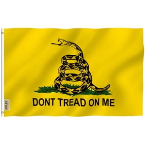 Anley 3x5 Foot Don't Tread On Me Gadsden Flag - Tea Party Flags Polyester