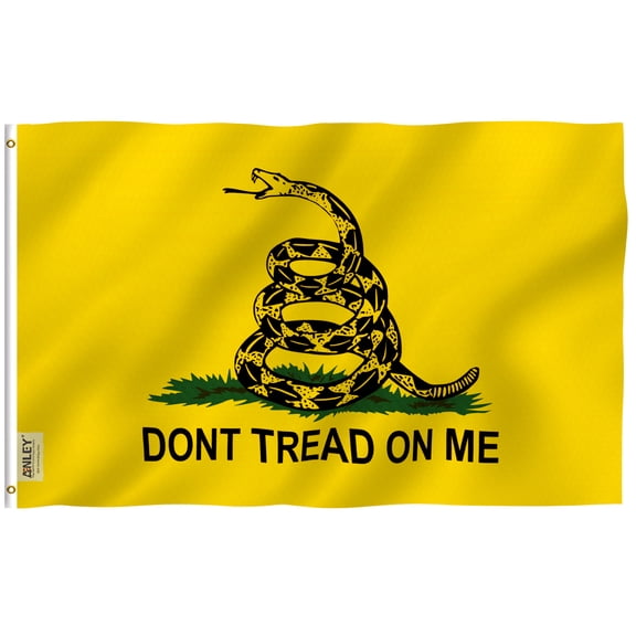Anley 3x5 Foot Don't Tread On Me Gadsden Flag - Tea Party Flags Polyester