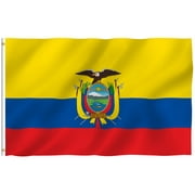 Anley 3x5 Foot Ecuador Flag - Ecuadoran National Flags Polyester