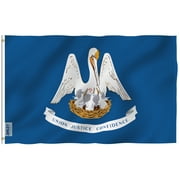 Anley 3x5 Foot Louisiana State Flag - Louisiana LA Flags Polyester