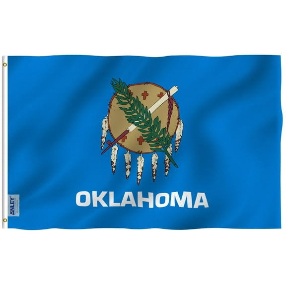 Anley 3x5 Foot Oklahoma State Flag - Oklahoma OK Flags Polyester