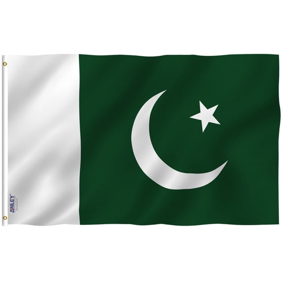 ANLEY Fly Breeze 3x5 Foot Pakistan Flag - Vivid Color and UV Fade Resistant - Canvas Header and Double Stitched - Islamic Republic of Pakistan Flags Polyester with Brass Grommets 3 X 5 Ft