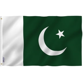 ANLEY Fly Breeze 3x5 Foot Pakistan Flag - Vivid Color and UV Fade Resistant - Canvas Header and Double Stitched - Islamic Republic of Pakistan Flags Polyester with Brass Grommets 3 X 5 Ft