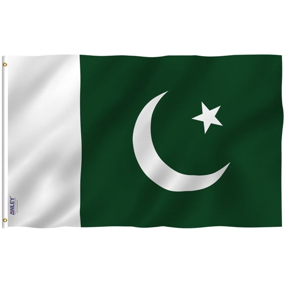 ANLEY Fly Breeze 3x5 Foot Pakistan Flag - Vivid Color and UV Fade Resistant - Canvas Header and Double Stitched - Islamic Republic of Pakistan Flags Polyester with Brass Grommets 3 X 5 Ft
