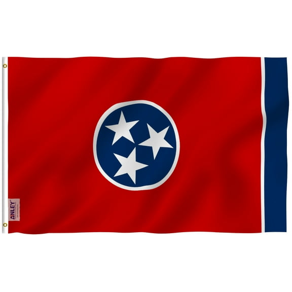 Anley Fly Breeze 3x5 Foot Tennessee State Flag - Tennessee Flags TN Flag Polyester