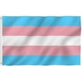 thumbnail image 1 of Anley 3x5 Foot Transgender Flag - Pink Blue Rainbow LGBT Pride Month Parade Flags Polyester, 1 of 7