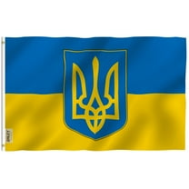 Anley 3x5 Foot Ukraine Coat of Arms Flag - Ukrainian National Flags Polyester